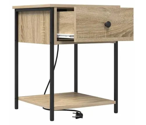 Šalia Lovos Spintelė Su Stalčių Sonoma Ąžuolas 42 X 41 X 56 Cm