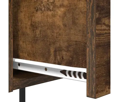 Nakts Skapītis Ar Atvilktni Dūmakaina Ozolkoka 42 X 41 X 56 Cm Vidaxl