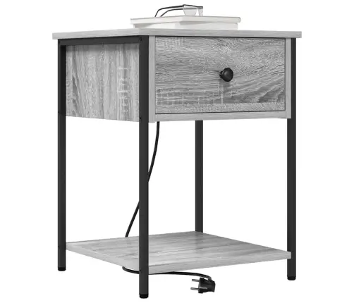 Nakts Skapītis Pelēka Sonomas Ozola 42 X 41 X 56 Cm Vidaxl