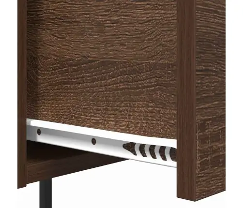 Nakts Skapītis Brūna Ozolkoka 42 X 41 X 56 Cm Inženierijas Koks Vidaxl