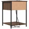 Gultas Skapji Ar Atvilktni 2 Pcs Brūna Ozolkoka 42 X 41 X 56 Cm Vidaxl