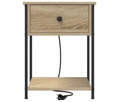 Öökapp Laadimisjaamaga Sahtliga Sonoma Tamm Tehispuit