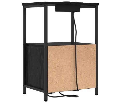 Nakts Skapis Ar Uzlādes Staciju Ar Atvilktni 2 Pcs Melns Ozols Vidaxl Nakts Skapis Ar Uzlādes Staciju Ar Atvilktni 2 Pcs Melns Ozols Vidaxl
