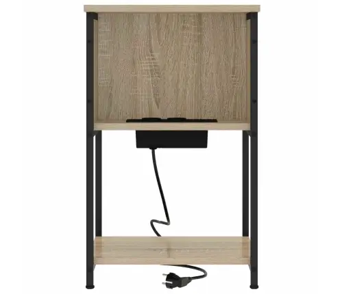 Nakts Skapītis Sonomas Ozola 38 X 31 X 61 Cm Inženierijas Koks Vidaxl