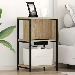 Öölambi Kapp 2 Pcs Sonoma Tamm 38 X 31 X 61 Cm Tehispuit