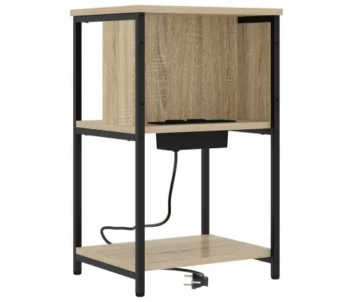 Nakts Skapītis 2 Pcs Sonomas Ozola 38 X 31 X 61 Cm Vidaxl