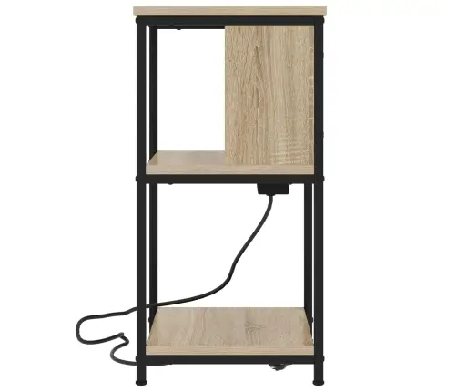 Nakts Skapītis 2 Pcs Sonomas Ozola 38 X 31 X 61 Cm Vidaxl