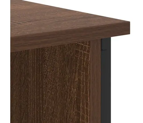 Nakts Skapītis Brūna Ozolkoka 38 X 31 X 61 Cm Inženierijas Koks Vidaxl