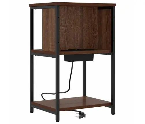 Öölambi Kapp 2 Pcs Pruun Tamm 38 X 31 X 61 Cm Tehispuit