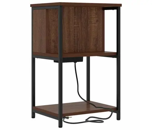 Öölambi Kapp 2 Pcs Pruun Tamm 38 X 31 X 61 Cm Tehispuit