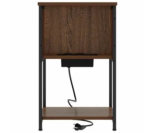 Öölambi Kapp 2 Pcs Pruun Tamm 38 X 31 X 61 Cm Tehispuit