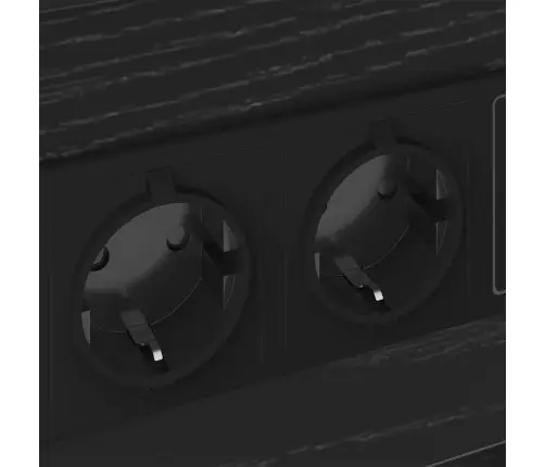 Öölambi Kapp Sahtliga Must Tamm 40 X 31 X 60 Cm Tehispuit