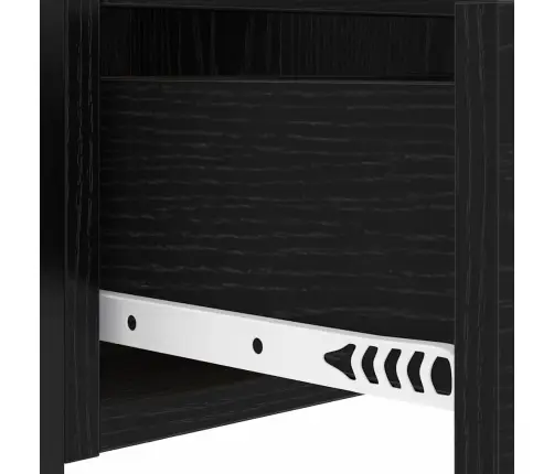 Öölambi Kapp Sahtliga Must Tamm 40 X 31 X 60 Cm Tehispuit