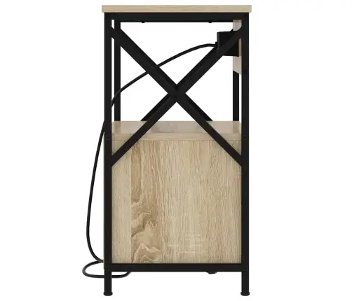 Nakts Skapītis Ar Atvilktni 2 Pcs Sonomas Ozola 40 X 31 X 60 Cm Vidaxl