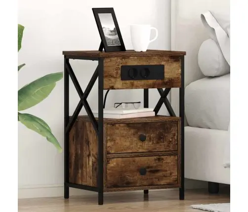 Öölambi Kapp Suitsetatud Tamm 40 X 31 X 60 Cm Tehispuit