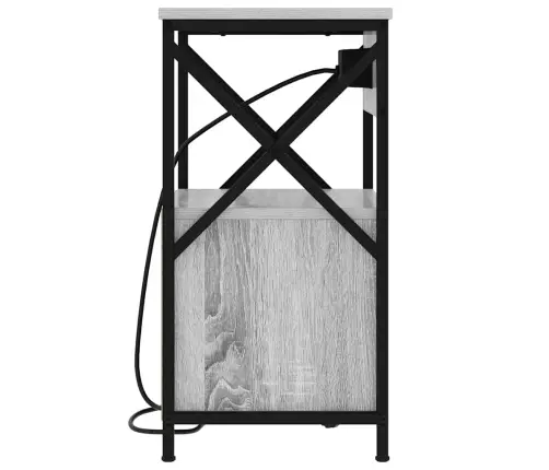 Nakts Skapītis Pelēka Sonomas Ozola 40 X 31 X 60 Cm Vidaxl