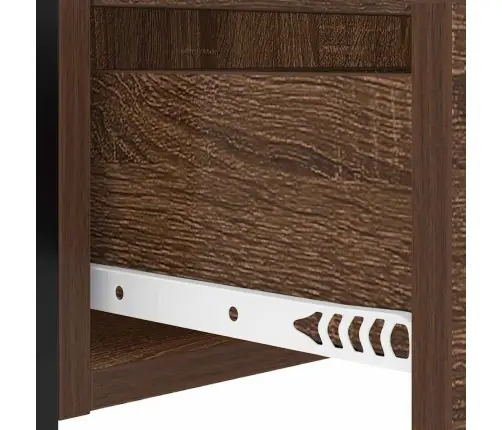 Nakts Skapītis 2 Pcs Brūna Ozolkoka 40 X 31 X 60 Cm Vidaxl