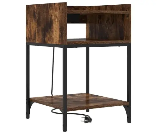 Gultas Skapji 2 Pcs Dūmakaina Ozolkoka 40 X 40 X 61 Cm Vidaxl Gultas Skapji 2 Pcs Dūmakaina Ozolkoka 40 X 40 X 61 Cm Vidaxl