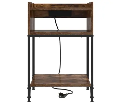 Gultas Skapji 2 Pcs Dūmakaina Ozolkoka 40 X 40 X 61 Cm Vidaxl Gultas Skapji 2 Pcs Dūmakaina Ozolkoka 40 X 40 X 61 Cm Vidaxl