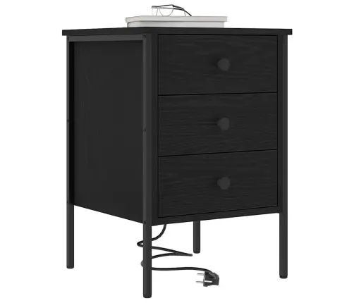 Gultas Skapji Ar Atvilktni 2 Pcs Melns Ozols 42 X 41 X 61 Cm Vidaxl Gultas Skapji Ar Atvilktni 2 Pcs Melns Ozols 42 X 41 X 61 Cm Vidaxl