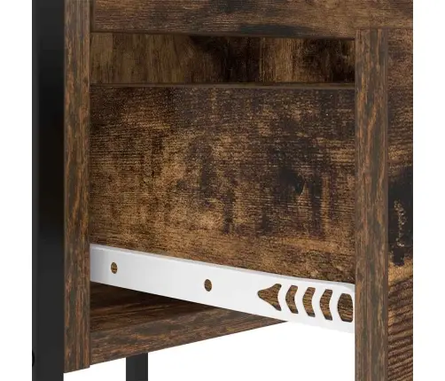 Nakts Skapītis Ar Atvilktni Dūmakaina Ozolkoka 42 X 41 X 61 Cm Vidaxl