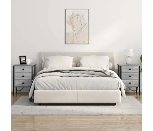 Nakts Skapītis Pelēka Sonomas Ozola 42 X 41 X 61 Cm Vidaxl