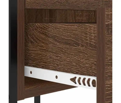 Gultas Skapji Ar Atvilktni 2 Pcs Brūna Ozolkoka 42 X 41 X 61 Cm Vidaxl