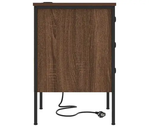 Gultas Skapji Ar Atvilktni 2 Pcs Brūna Ozolkoka 42 X 41 X 61 Cm Vidaxl