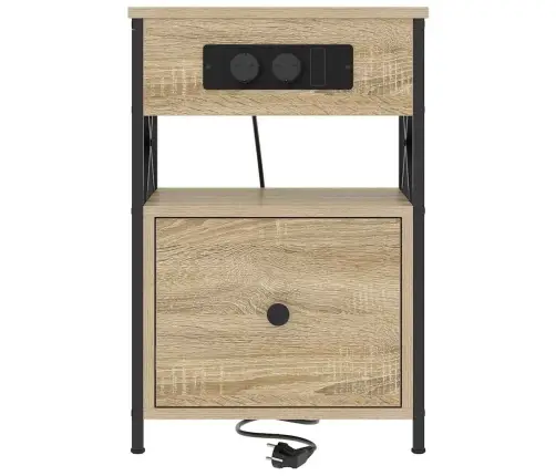 Šalia Lovos Spintelė Su Stalčių Sonoma Ąžuolas 40 X 31 X 60 Cm