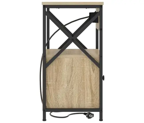 Gultas Skapji Ar Atvilktni 2 Pcs Sonomas Ozola 40 X 31 X 60 Cm Vidaxl