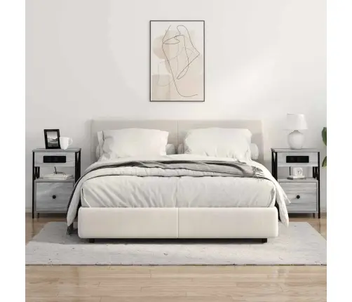 Nakts Skapītis Pelēka Sonomas Ozola 40 X 31 X 60 Cm Vidaxl