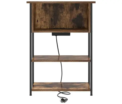 Nakts Skapītis Dūmakaina Ozolkoka 55 X 31 X 76 Cm Vidaxl