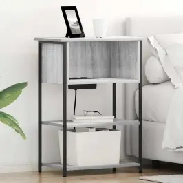 Šalia Lovos Spintelė Pilkas Sonoma 55 X 31 X 76 Cm