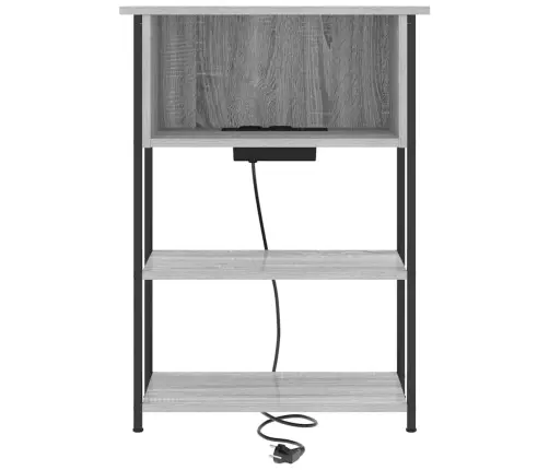 Šalia Lovos Spintelė Pilkas Sonoma 55 X 31 X 76 Cm