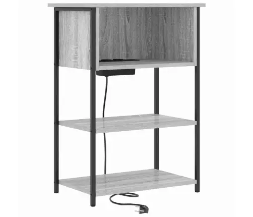 Šalia Lovos Spintelė Pilkas Sonoma 55 X 31 X 76 Cm