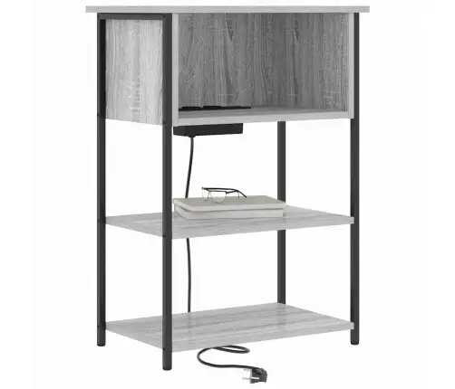 Šalia Lovos Spintelė Pilkas Sonoma 55 X 31 X 76 Cm