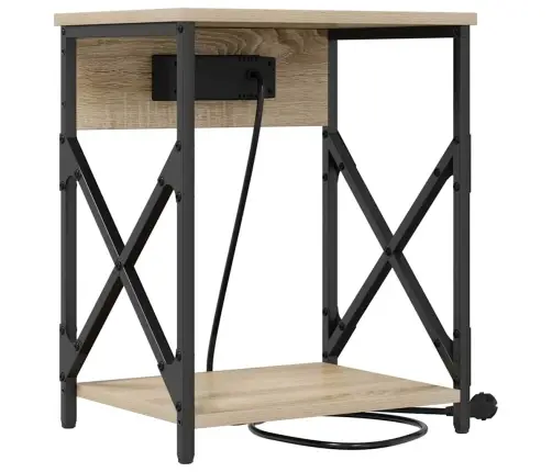 Nakts Skapītis Ar Atvilktni 2 Pcs Sonomas Ozola 41 X 31 X 51 Cm Vidaxl