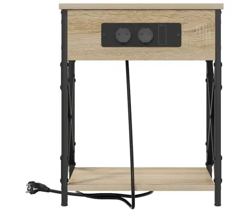 Nakts Skapītis Ar Atvilktni 2 Pcs Sonomas Ozola 41 X 31 X 51 Cm Vidaxl