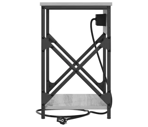 Nakts Skapītis Pelēka Sonomas Ozola 41 X 31 X 51 Cm Vidaxl