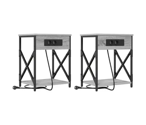 Nakts Skapītis 2 Pcs Pelēka Sonomas Ozola 41 X 31 X 51 Cm Vidaxl Nakts Skapītis 2 Pcs Pelēka Sonomas Ozola 41 X 31 X 51 Cm Vidaxl