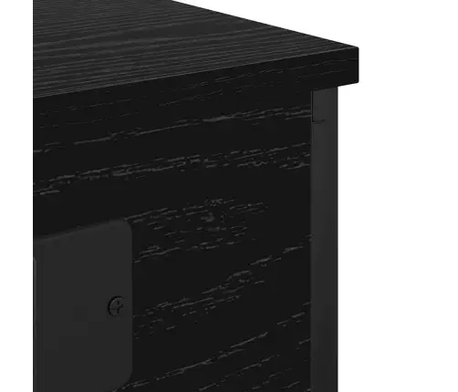 Öölambi Kapp Riiuliga Must Tamm 41 X 31 X 51 Cm Tehispuit