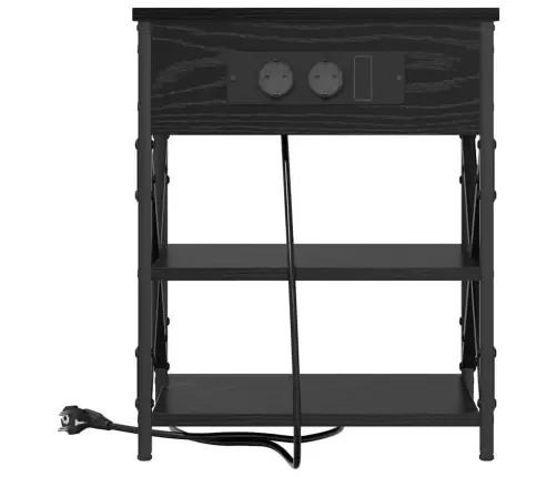 Öölambi Kapp Riiuliga Must Tamm 41 X 31 X 51 Cm Tehispuit