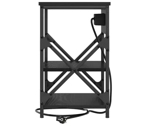 Öölambi Kapp Riiuliga Must Tamm 41 X 31 X 51 Cm Tehispuit