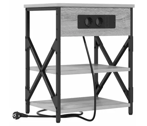 Öölambi Kapp Riiuliga Hall Sonoma 41 X 31 X 51 Cm Tehispuit