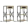 Gultas Skapji Ar Plauktu 2 Pcs Sonomas Ozola 41 X 31 X 76 Cm Vidaxl