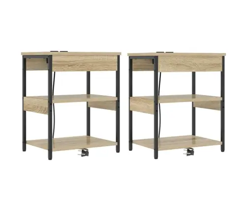 Öölambi Kapp 2 Pcs Sonoma Tamm Tehispuit