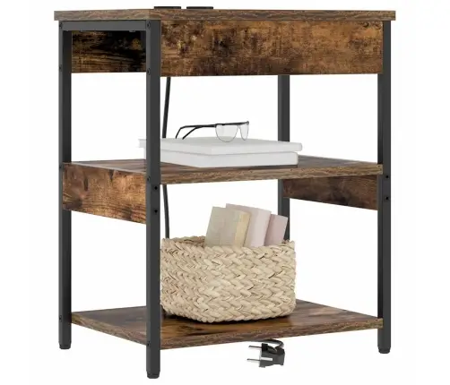 Nakts Skapītis Dūmakaina Ozolkoka 41 X 31 X 51 Cm Vidaxl