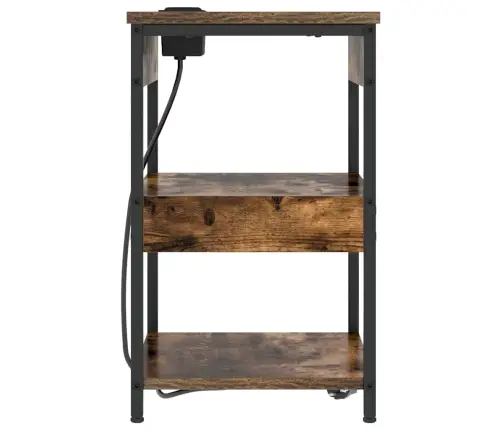 Nakts Skapītis Dūmakaina Ozolkoka 41 X 31 X 51 Cm Vidaxl