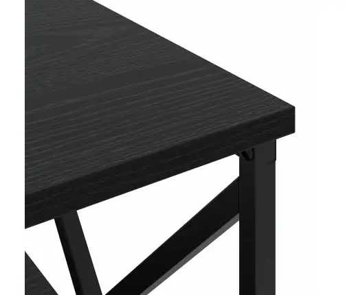 Nakts Skapītis 2 Pcs Melns Ozols 41.5 X 40.5 X 55 Cm Vidaxl