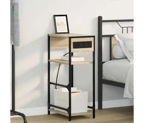 Nakts Skapītis Sonomas Ozola 40 X 27 X 76 Cm Inženierijas Koks Vidaxl